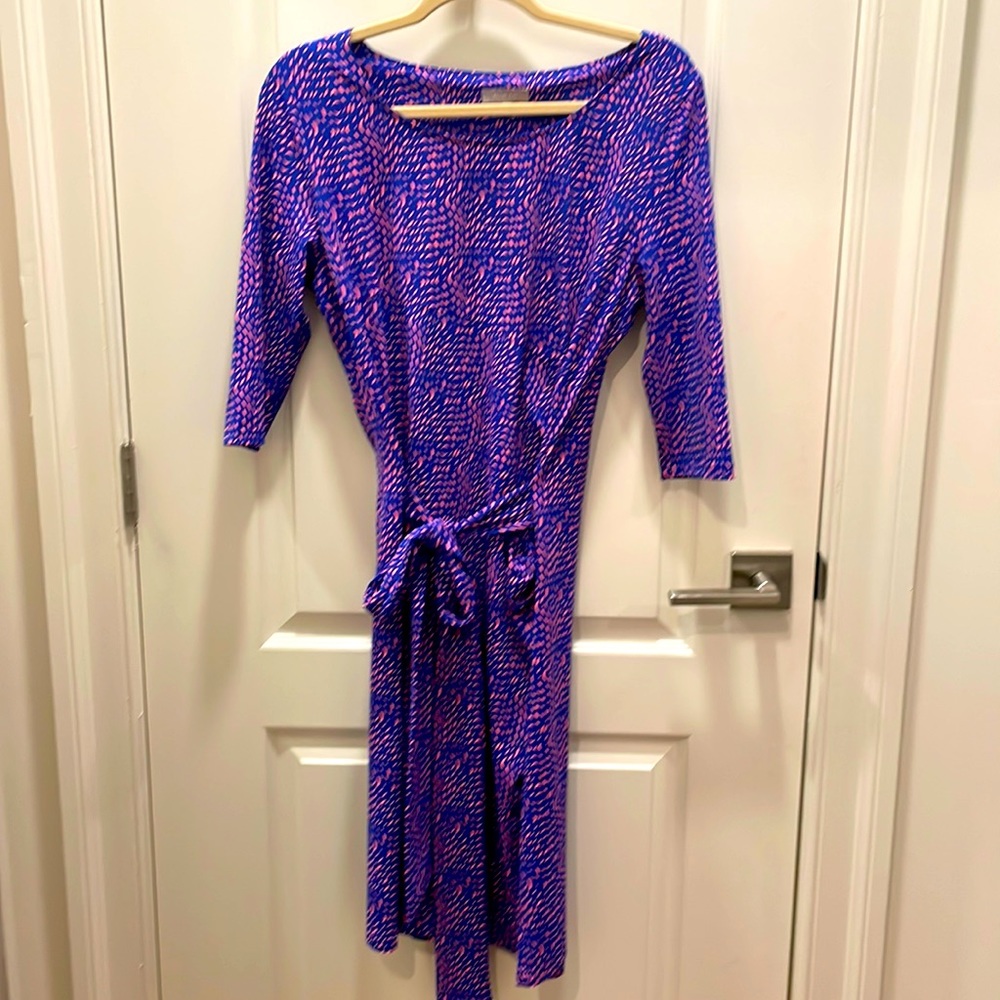 Ellie Kai Blue Pink Dress NWOT